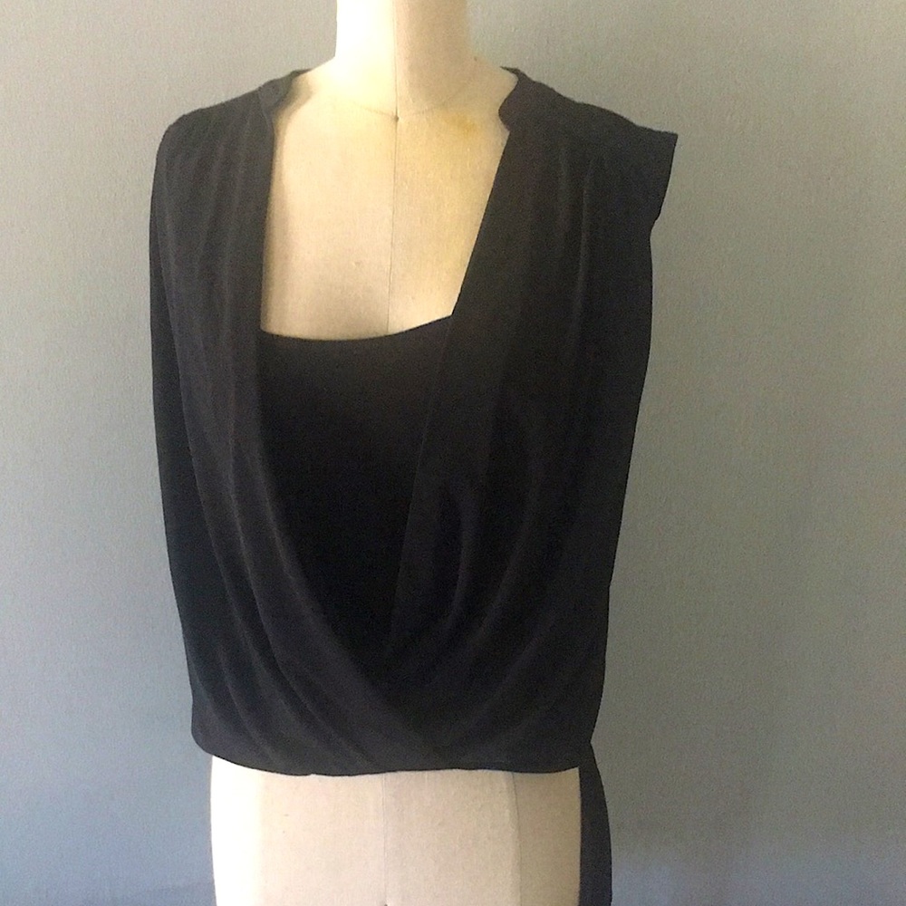 NWT BCBGMAXAZRIA Black Sleeveless Top